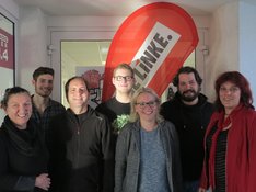Der neue Vorstand des Stadtverbands (Uschi Weiland, Kai Follmann, Jörg Johann, Matthias Koster, Jessica Kreutz, Micha Worms, Katrin Werner (v.l.n.r.))