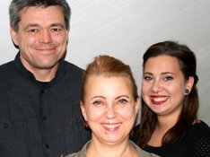v.l.n.r: Georg Bauer, Kathrin Meß, Milena Meß