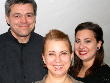 v.l.n.r: Georg Bauer, Kathrin Meß, Milena Meß