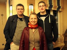 Direktkandidaten Georg Bauer (Direktkandidat Konz/Saarburg), Dr. Kathrin Meß (Direktkandidatin Trier) und Matthias Koster (Direktkandidat Trier/Schweich) (v.l.n.r.)