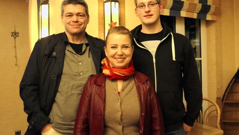 Direktkandidaten Georg Bauer (Direktkandidat Konz/Saarburg), Dr. Kathrin Meß (Direktkandidatin Trier) und Matthias Koster (Direktkandidat Trier/Schweich) (v.l.n.r.)